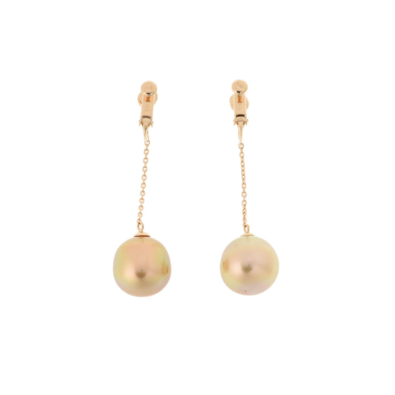 Other Pearl Gold Ladies K18YG Earrings A Rank used Ginzo