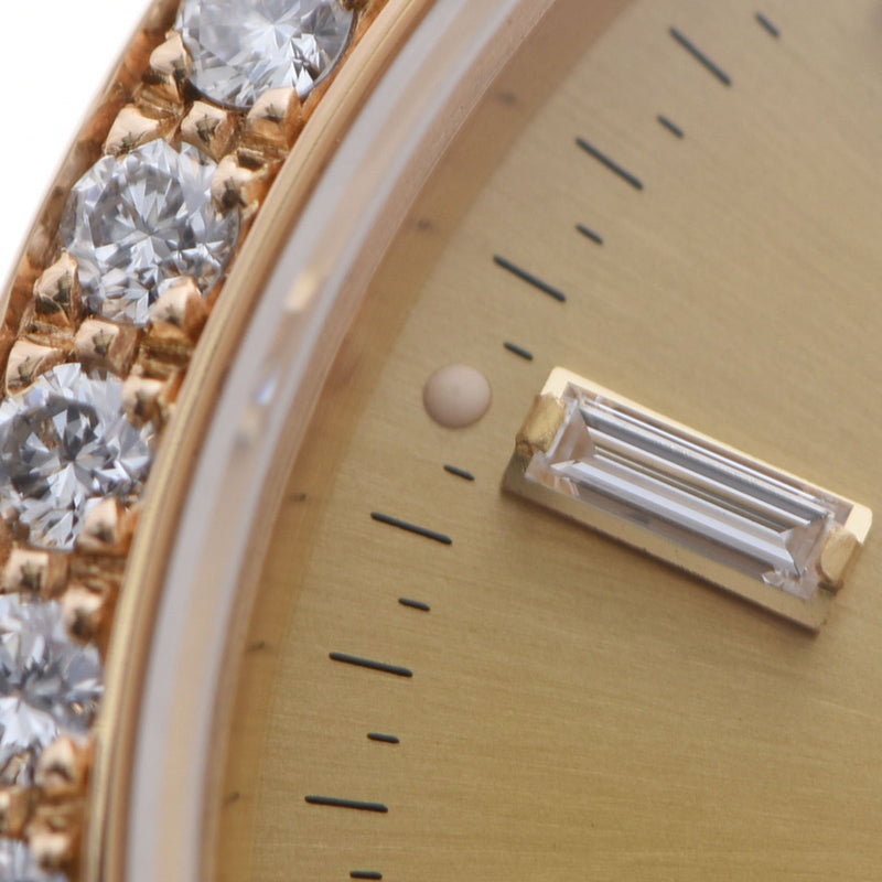ROLEX ロレックス デイデイト 10Pダイヤ 18348A メンズ YG 腕時計 自動巻き シャンパン文字盤 Aランク 中古 銀蔵