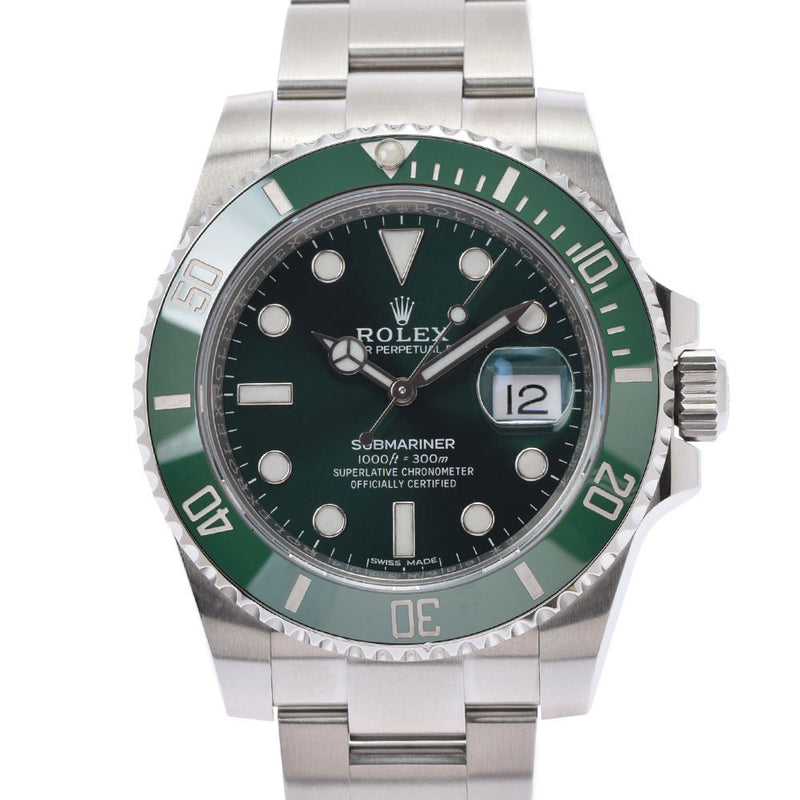 ROLEX ロレックス サブマリーナ 116610LV メンズ SS 腕時計 自動巻き 緑文字盤 Aランク 中古 銀蔵