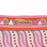 HERMES エルメス ツイリー HARNAIS EN ROSACE ピンク系 レディース シルク100％ スカーフ 新品 銀蔵