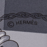 HERMES エルメス ツイリー MORS ET GOURMETTES VICHY アントラシット/メンソール/ブラン レディース シルク100％ スカーフ Aランク 中古 銀蔵