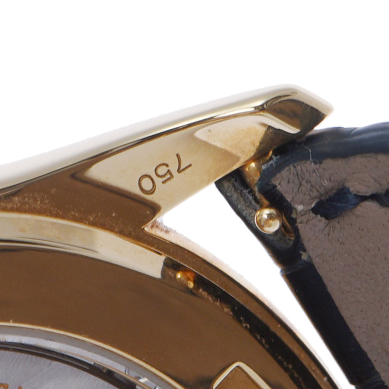 PATEK PHILIPPE パテックフィリップ ワールドタイム 5130J-001 メンズ YG/革 腕時計 自動巻き シルバー文字盤 Aランク 中古 銀蔵