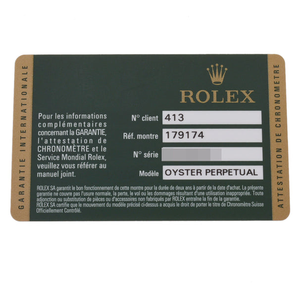 ROLEX ロレックス デイトジャスト 179174 レディース SS/WG 腕時計 自動巻き シルバーローマ文字盤 Aランク 中古 銀蔵