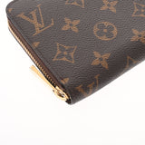 LOUIS VUITTON ルイヴィトン モノグラム ジッピーウォレット 旧型 ブラウン M60017 ユニセックス モノグラムキャンバス 長財布 ABランク 中古 銀蔵