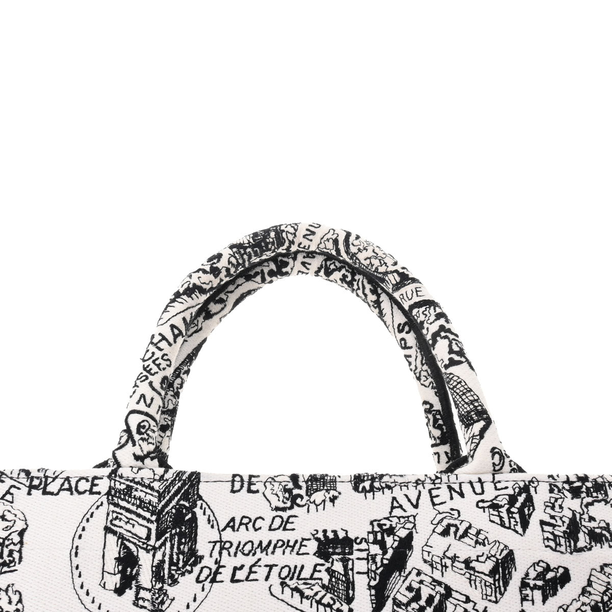 クリスチャンディオールブックトート スモール 白/黒 レディース