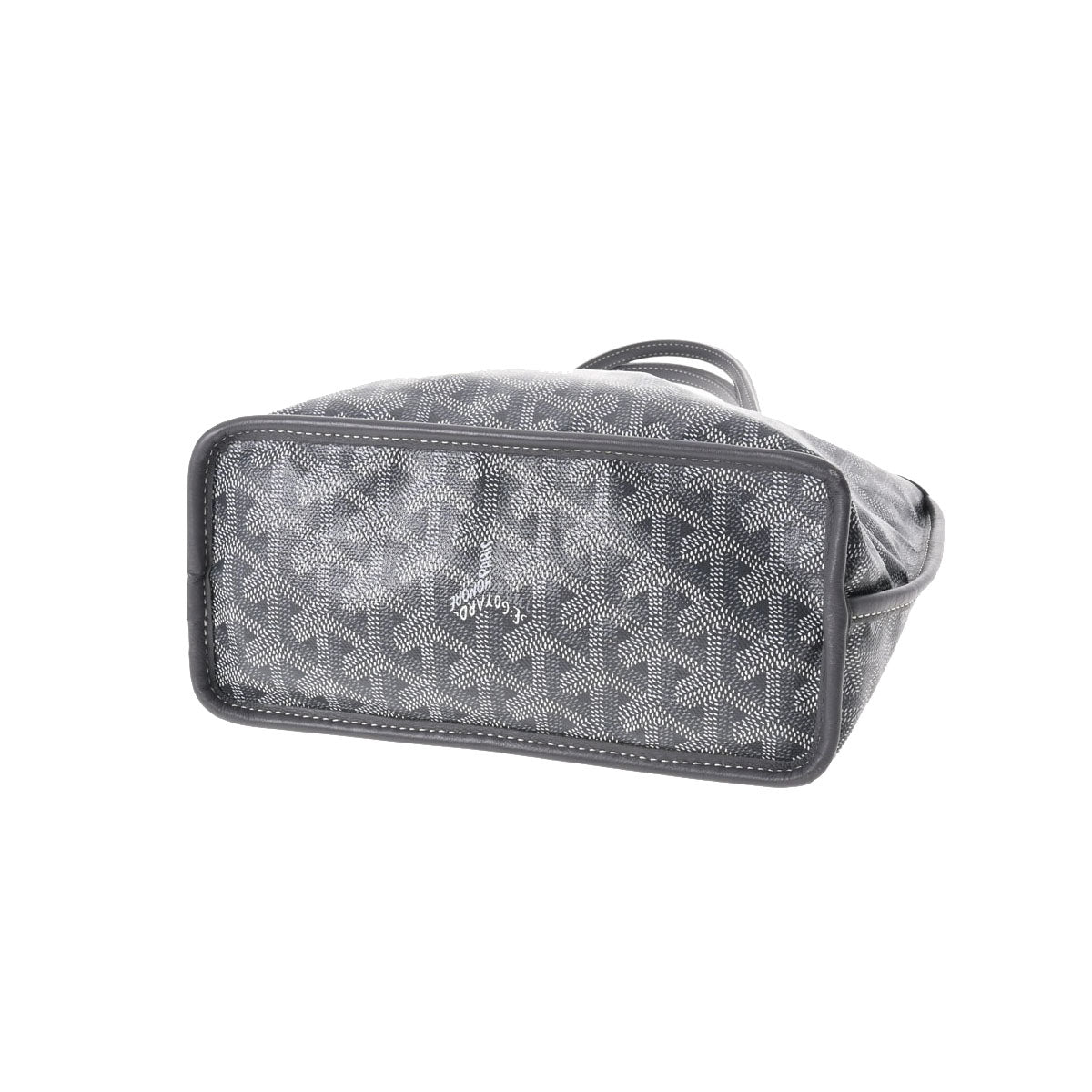 ABランク GOYARD PVC アンジュ グレー ゴヤール トートバッグ ミニ レザー レディース 中古 - Solisege