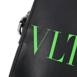Valentino ヴァレンチノ VLTNロゴ ショルダーバッグ グリーン シルバー金具 レディース レザー ショルダーバッグ Bランク 中古 銀蔵