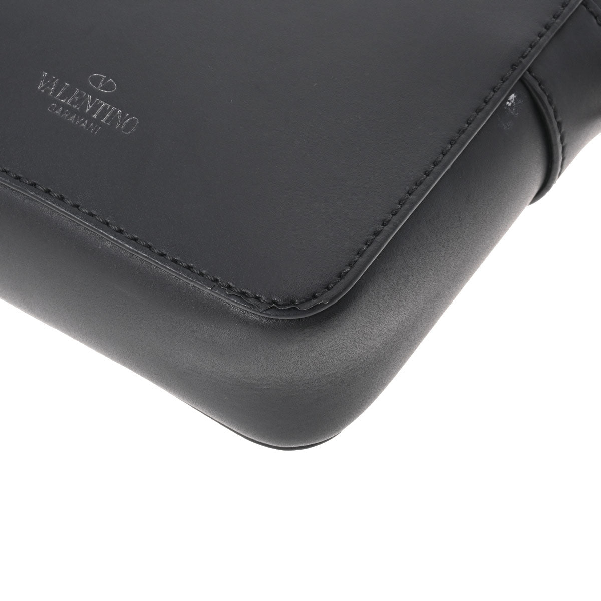 ヴァレンチノVLTNロゴ ショルダーバッグ グリーン シルバー金具