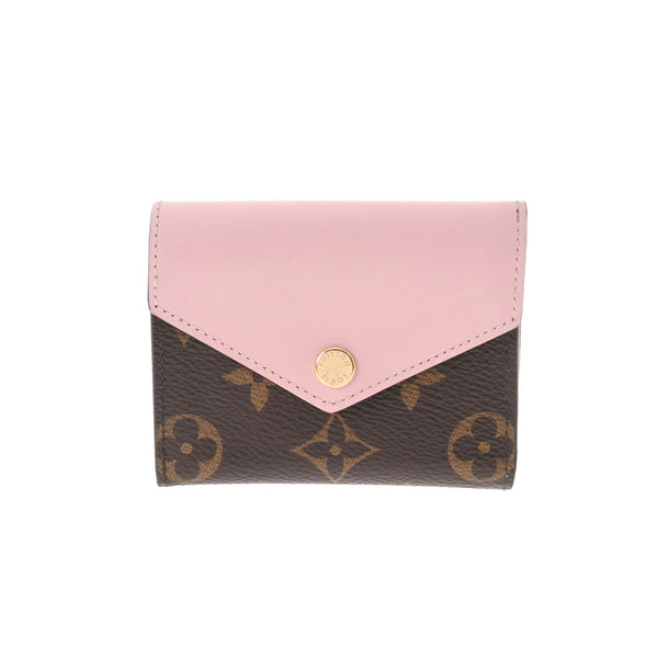 LOUIS VUITTON ポルトフォイユ・アンソリット モノグラムキャンバス ルイヴィトンポルトフォイユ ゾエ 14145 ローズバレリーヌ レディース