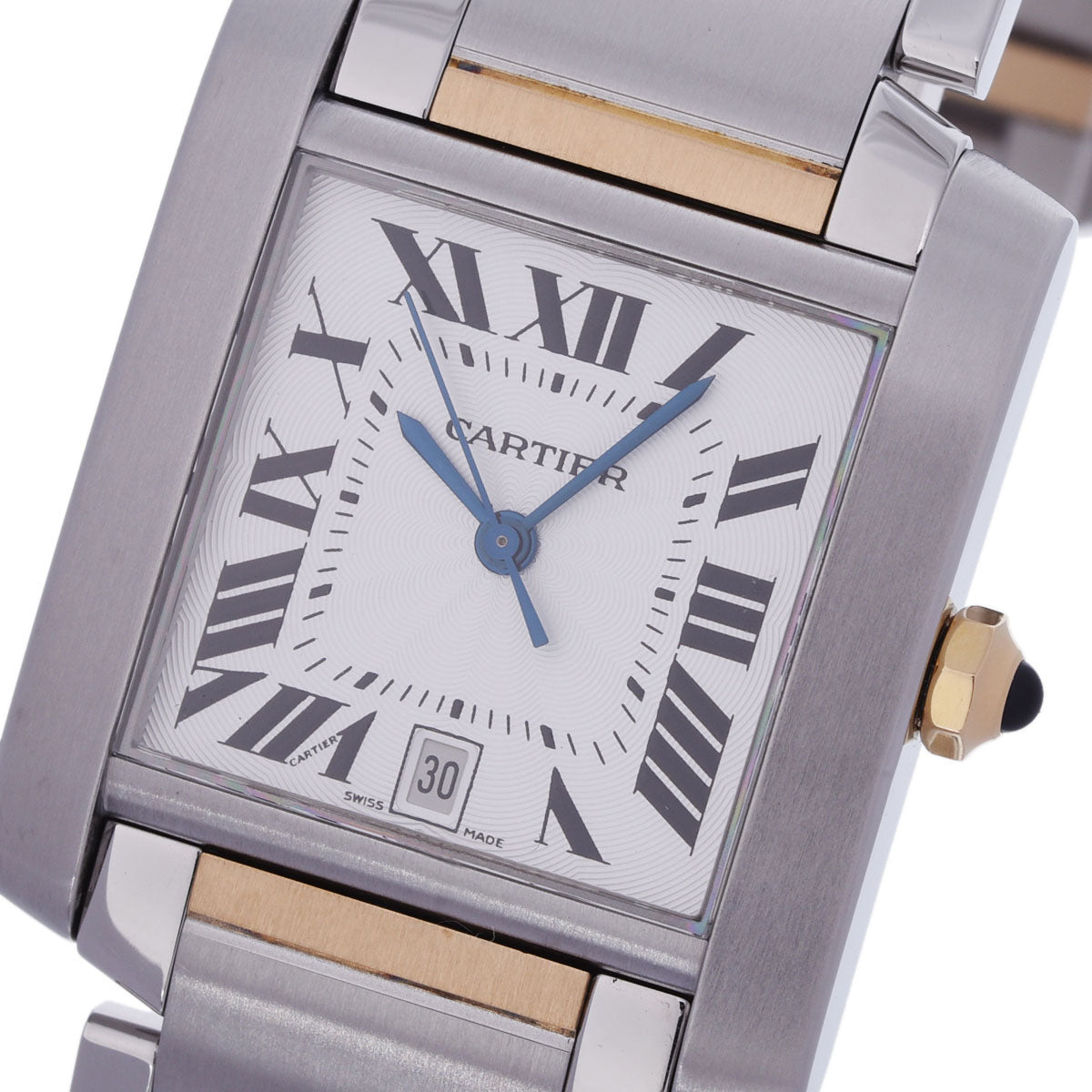 カルティエタンク フランセーズ LM メンズ 腕時計 2302 CARTIER 中古 