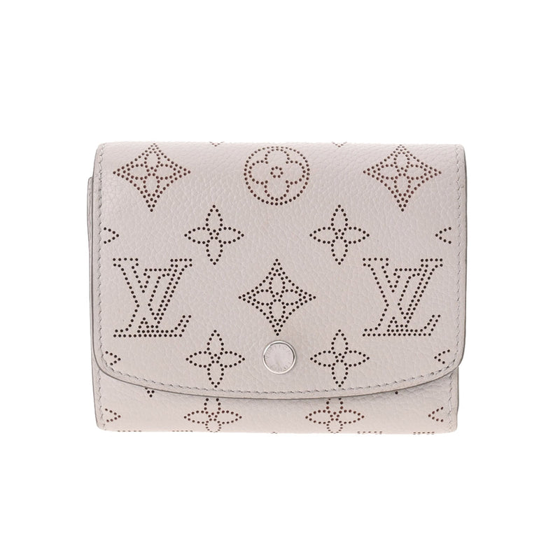 LOUIS VUITTON ルイヴィトン マヒナ ポルトフォイユイリス コンパクト マグノリア M62541 レディース マヒナレザー 三つ折り財布 Bランク 中古 銀蔵