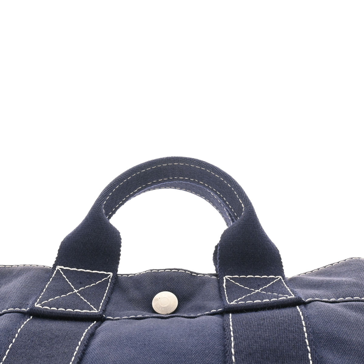 エルメスドーヴィル PM 紺 ユニセックス キャンバス トートバッグ