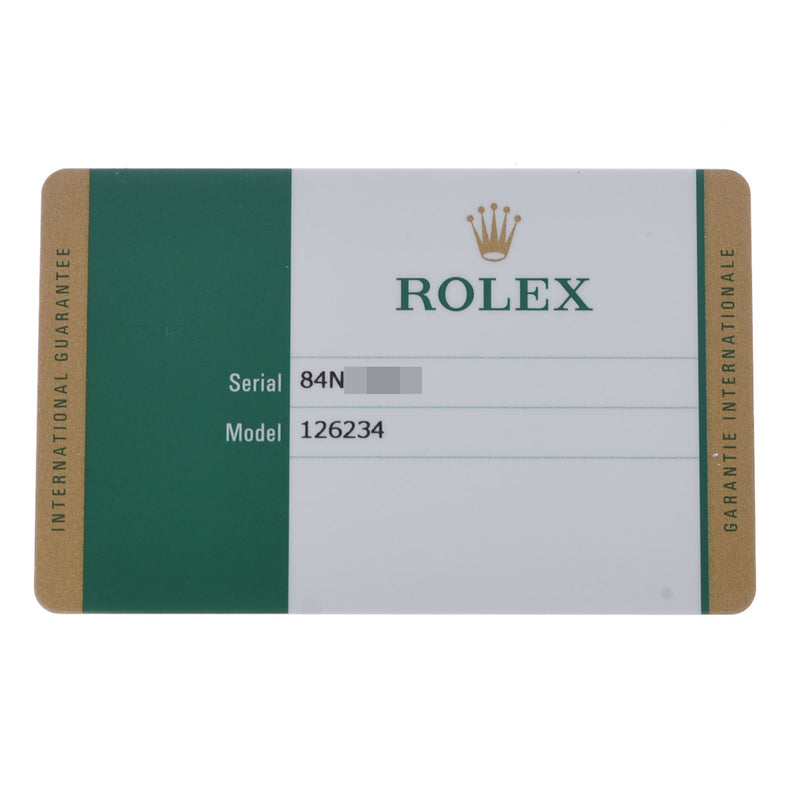 ROLEX ロレックス デイトジャスト 10Pダイヤ 126234 メンズ SS/WG 腕時計 自動巻き 青文字盤 Aランク 中古 銀蔵