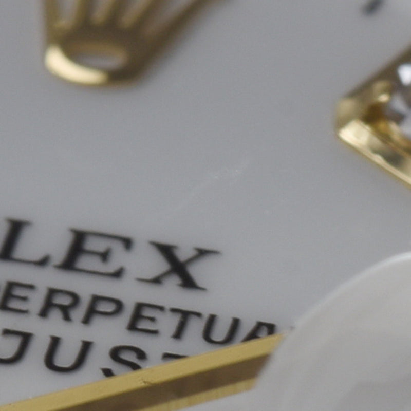 ROLEX ロレックス デイトジャスト 10Pダイヤ 69173G レディース YG/SS 腕時計 自動巻き ホワイト文字盤 Aランク 中古 銀蔵