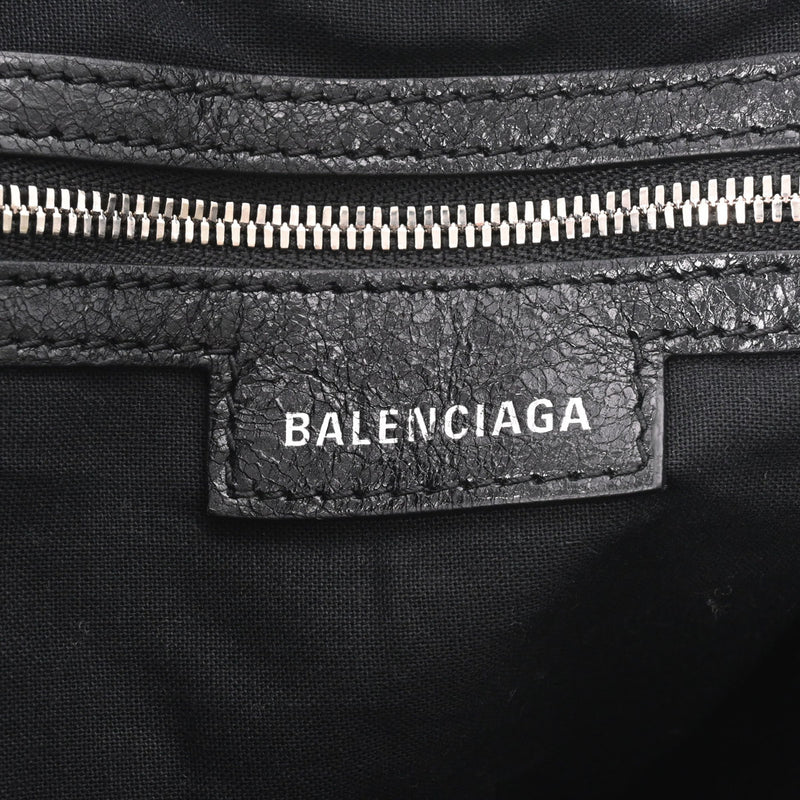 BALENCIAGA バレンシアガ ルカゴールXS バゲットバッグ ブラック シルバー金具 702432 レディース レザー 2WAYバッグ Aランク 中古 銀蔵