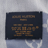 LOUIS VUITTON ルイヴィトン モノグラム デニム レイユール ブルークレール M71382 レディース シルク60％/ウール40％ ショール Aランク 中古 銀蔵