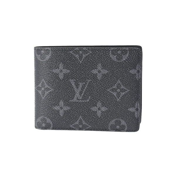 ルイヴィトンポルトフォイユ ミュルティプル 黒/グレー メンズ 二つ折り財布 M61695 LOUIS VUITTON – 銀蔵オンライン