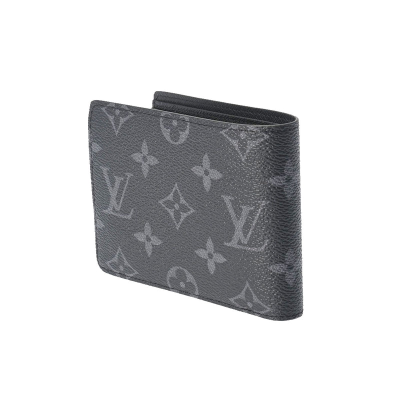 LOUIS VUITTON ルイヴィトン ポルトフォイユ ミュルティプル 黒/グレー M61695 メンズ モノグラムエクリプスキャンバス 二つ折り財布 新品 銀蔵