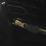 HERMES エルメス ケリー28 外縫い ブラック ゴールド金具 □I刻印(2005年頃) レディース ニロティカス 2WAYバッグ Aランク 中古 銀蔵