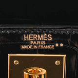 HERMES エルメス ケリー28 外縫い ブラック ゴールド金具 □I刻印(2005年頃) レディース ニロティカス 2WAYバッグ Aランク 中古 銀蔵
