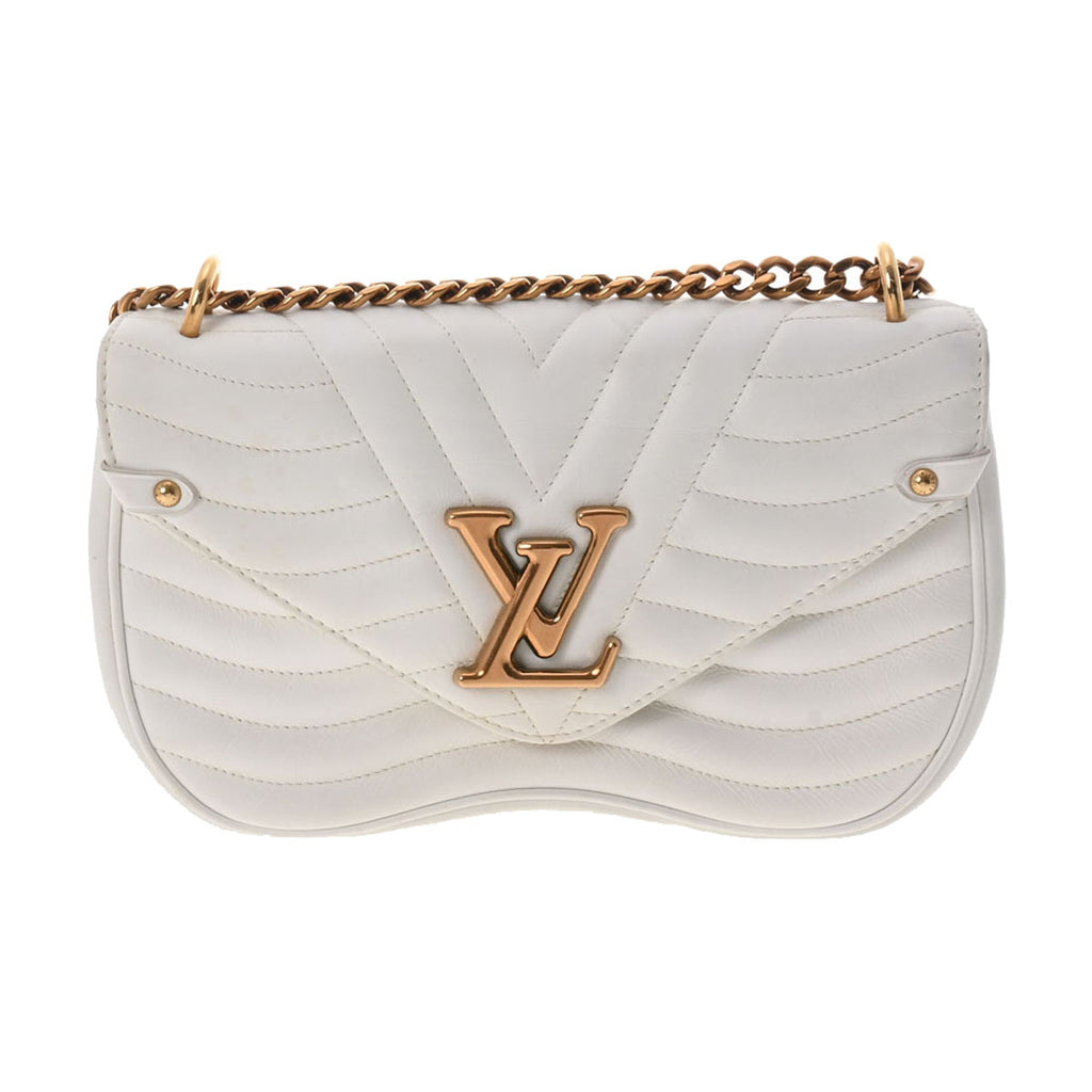ルイヴィトンニューウェーブ チェーンバッグ MM ホワイト レディース  