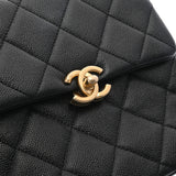 CHANEL シャネル マトラッセ バックパック 黒 ゴールド金具 レディース グレインドカーフスキン リュック・デイパック Aランク 中古 銀蔵