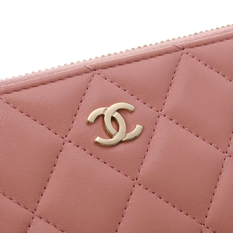 【本物】CHANEL シャネル　ピンク長財布　ウォレット　ラムスキン