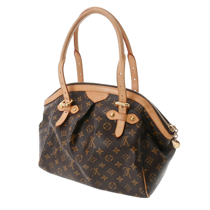 LOUIS VUITTON ルイヴィトン モノグラム ティヴォリ GM ブラウン M40144 レディース モノグラムキャンバス ハンドバッグ Bランク 中古 銀蔵