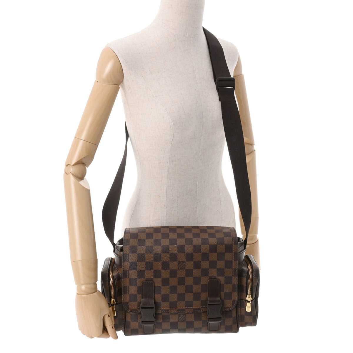 ルイヴィトンリポーター メルヴィール 14137 ブラウン ユニセックス ダミエキャンバス ショルダーバッグ N51126 LOUIS VUITTON  中古 – 銀蔵オンライン