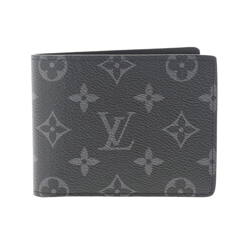 LOUIS VUITTON ルイヴィトン モノグラムエクリプス ポルトフォイユ ミュルティプル 黒/グレー M61695 メンズ モノグラムキャンバス 二つ折り財布 未使用 銀蔵