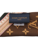 LOUIS VUITTON ルイヴィトン バンドーBB アルテイメット 茶/白 M76894 レディース シルク100％ スカーフ Aランク 中古 銀蔵