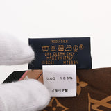 LOUIS VUITTON ルイヴィトン バンドーBB アルテイメット 茶/白 M76894 レディース シルク100％ スカーフ Aランク 中古 銀蔵