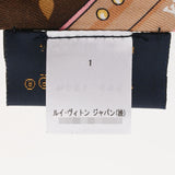 LOUIS VUITTON ルイヴィトン バンドーBB アルテイメット 茶/白 M76894 レディース シルク100％ スカーフ Aランク 中古 銀蔵