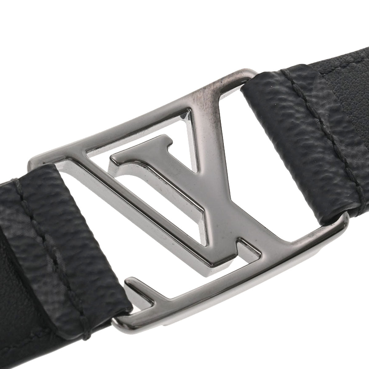 ルイヴィトンホッケンハイム 43019 黒/グレー シルバー金具 メンズ