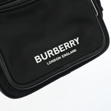 BURBERRY バーバリー 黒 シルバー金具 ユニセックス ナイロン ボディバッグ ABランク 中古 銀蔵