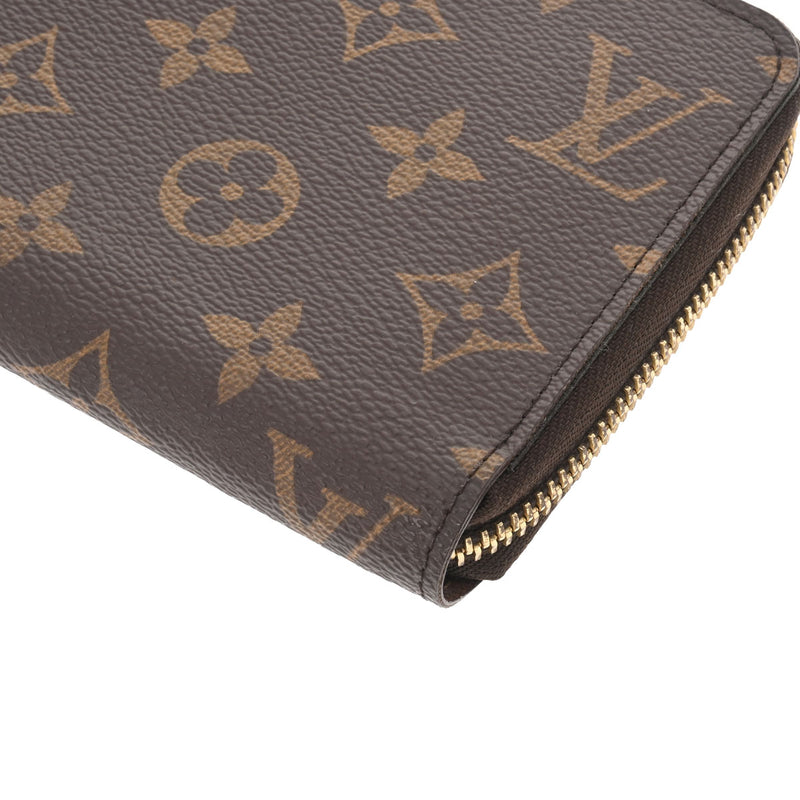 LOUIS VUITTON ルイヴィトン モノグラム ジッピーウォレット 旧型 ブラウン M60017 ユニセックス モノグラムキャンバス 長財布 ABランク 中古 銀蔵