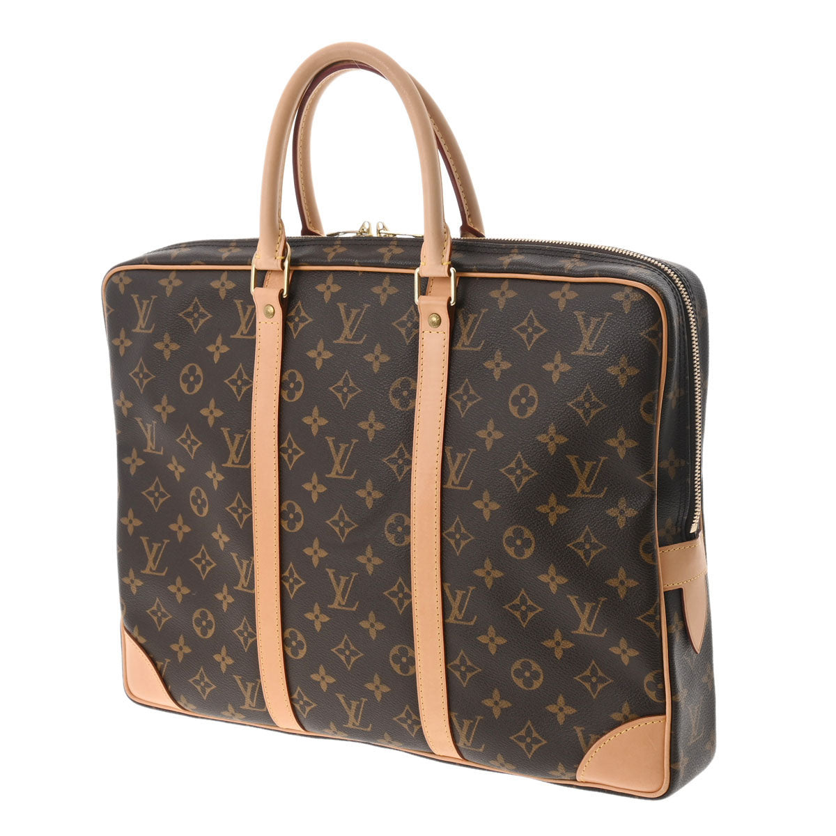 ルイヴィトンポルトドキュマン ヴォワヤージュ 14145 ブラウン メンズ モノグラムキャンバス ビジネスバッグ M53361 LOUIS  VUITTON 中古 – 銀蔵オンライン