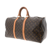 LOUIS VUITTON ルイヴィトン モノグラム キーポル 50 ブラウン M41426 ユニセックス モノグラムキャンバス ボストンバッグ Bランク 中古 銀蔵