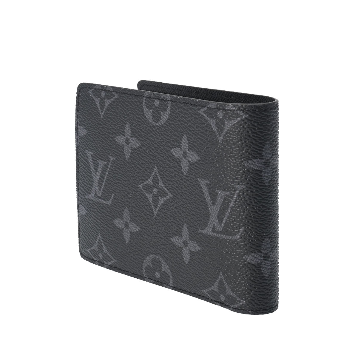 ルイヴィトンポルトフォイユ ミュルティプル 黒/グレー メンズ 二