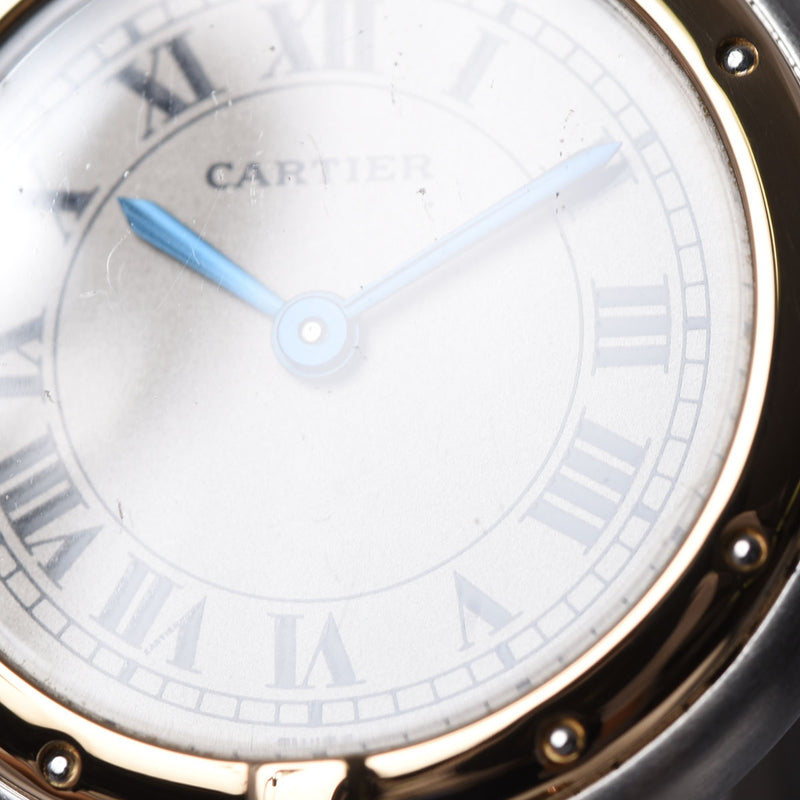 CARTIER カルティエ パンテール ヴァンドーム SM 3ロウ レディース SS/YG 腕時計 クオーツ アイボリー文字盤 Aランク 中古 銀蔵