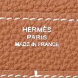 HERMES エルメス ドゴン GM ゴールド シルバー金具 A刻印(2017年頃) レディース トゴ 長財布 Aランク 中古 銀蔵