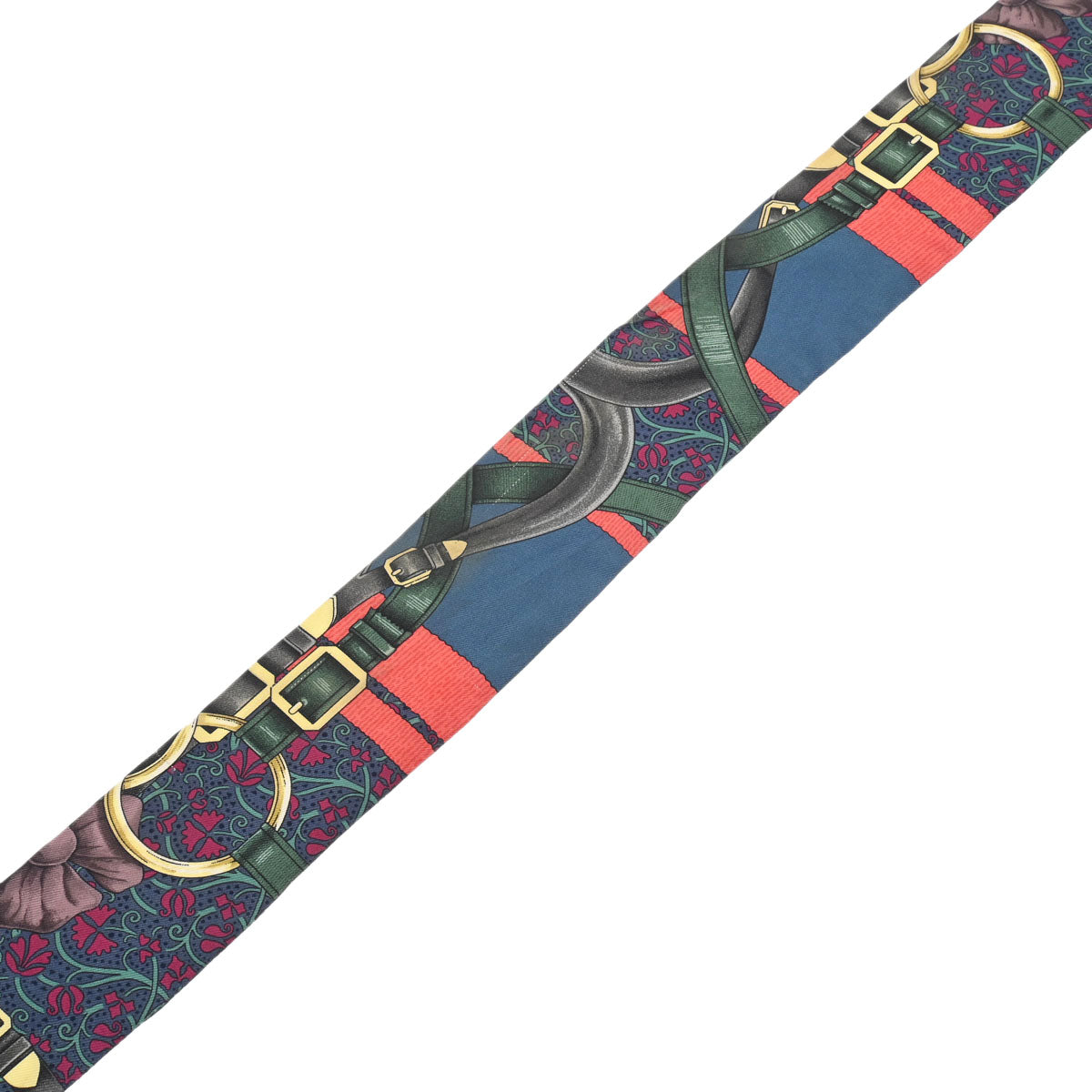 エルメスツイリー GRAND MANEGE 大調教術 赤系 レディース シルク100