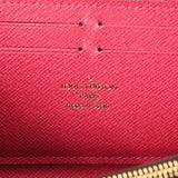 LOUIS VUITTON ルイヴィトン モノグラム ポルトフォイユクレマンス ブラウン/フューシャ M60742 レディース モノグラムキャンバス 長財布 ABランク 中古 銀蔵