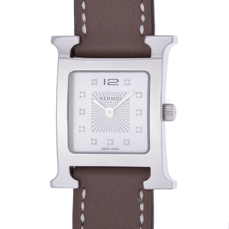 HERMES HH1.210 Hウォッチ 腕時計 SS 革 レディースアナログ表示ムーブメント