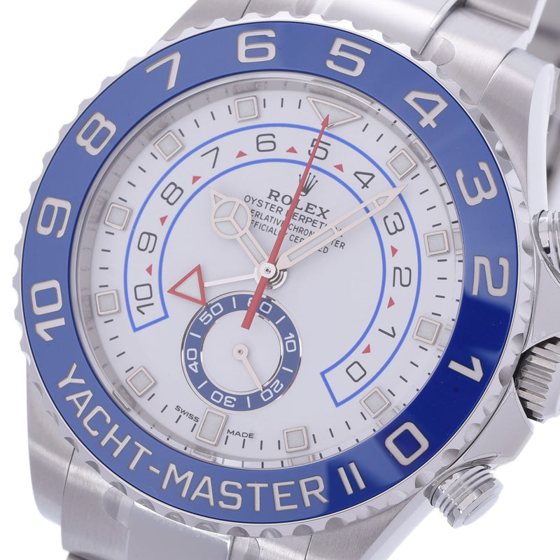 【現金特価】ROLEX ロレックス ヨットマスター2 2023年8月 116680 メンズ SS 腕時計 自動巻き ホワイト文字盤 未使用 銀蔵