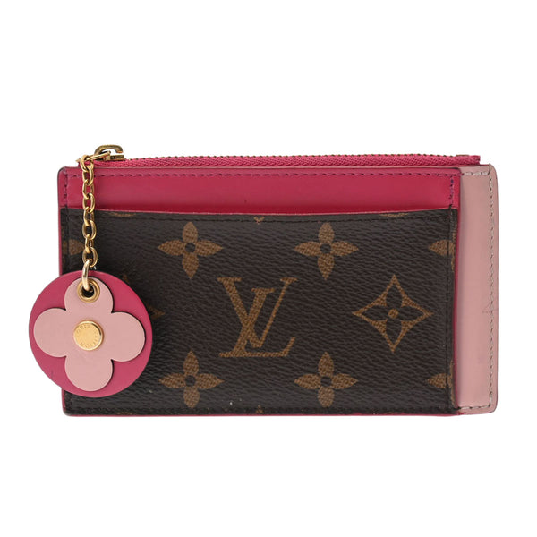 LOUIS VUITTON ルイヴィトン モノグラム ポルトカルト ジップ ピンク M67494 レディース モノグラムキャンバス コインケース Bランク 中古 銀蔵