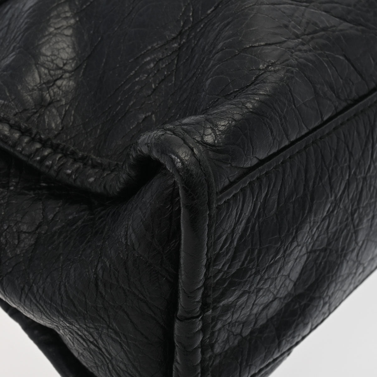 BALENCIAGA 黒 レザー バングル 最終値下げ（BALENCIAGA
