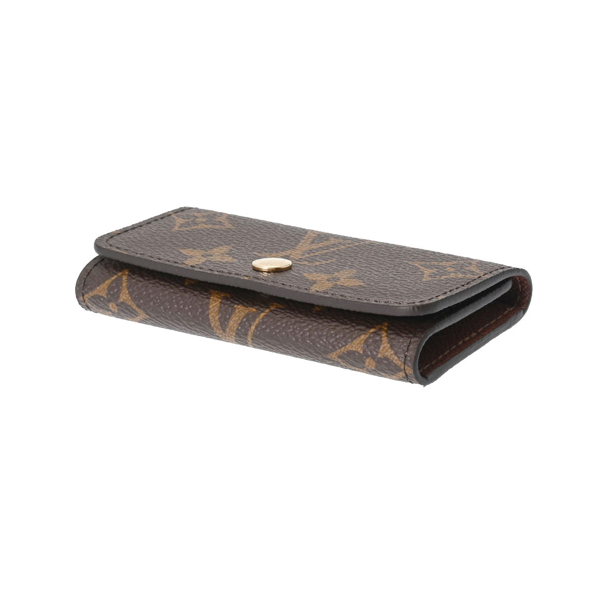 【カナ】Louis Vuitton モノグラム　キーケース ルイヴィトン4連キーケース 旧金具 14145 ブラウン レディース