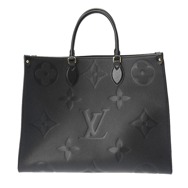 LOUIS VUITTON ルイヴィトン モノグラムアンプラント アンプラント オンザゴーGM 黒 M44925 ユニセックス レザー 2WAYバッグ 未使用 銀蔵