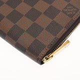 LOUIS VUITTON ルイヴィトン ダミエ ジッピーウォレット 旧型 ブラウン N60015 ユニセックス ダミエキャンバス 長財布 ABランク 中古 銀蔵